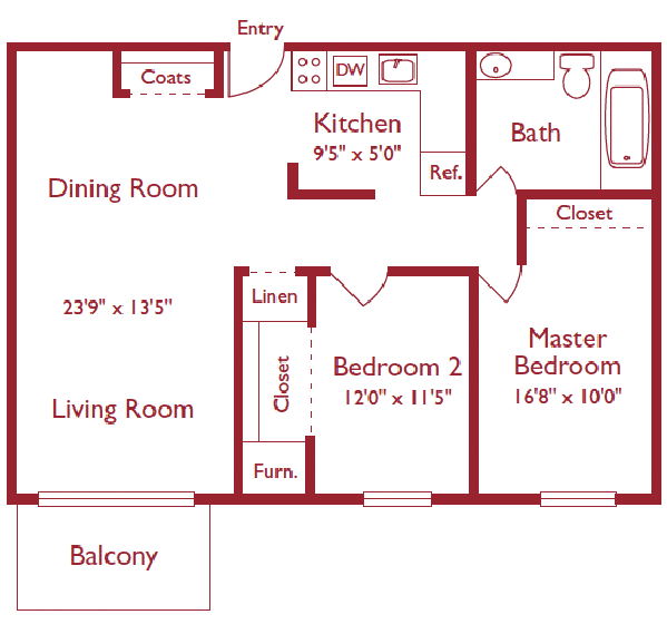 Two Bedroom Units - Metro Towers